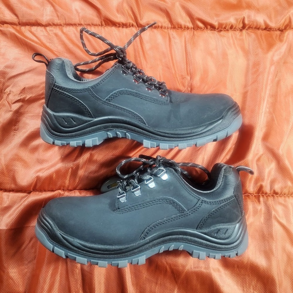 HYTEST Men's SIZE 7 WIDE Leather Lithium Oxford Safety Shoes‎ K17150 STEEL Toe